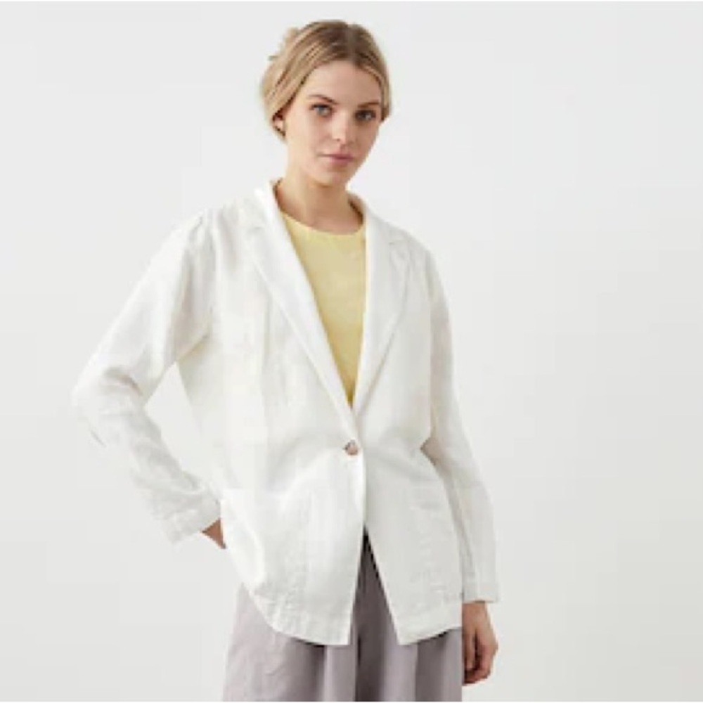 HARVE BERNARD | linen blazer | size large